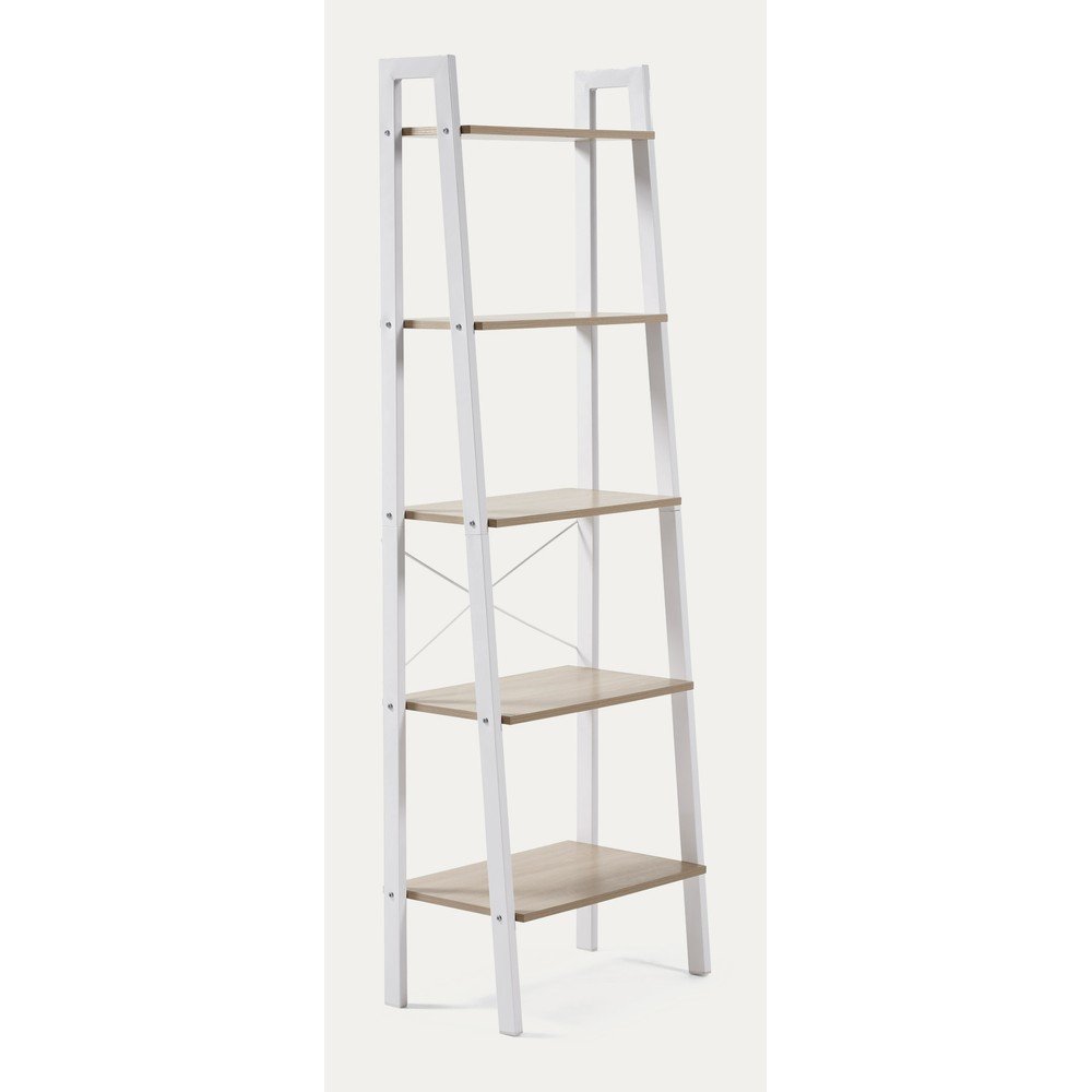 Biało-naturalny regał w dekorze dębu 56x172x32 cm Aarhus – Kave Home (zdjęcie 4)