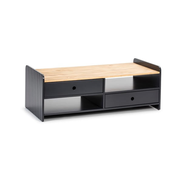 Szary stolik z blatem z drewna sosnowego Marckeric Monte-image-1