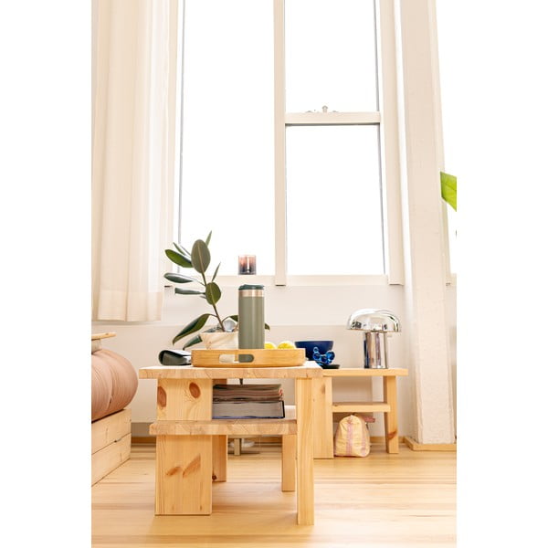 Stolik z litego drewna sosnowego 34x45 cm Japan – Karup Design-image-4