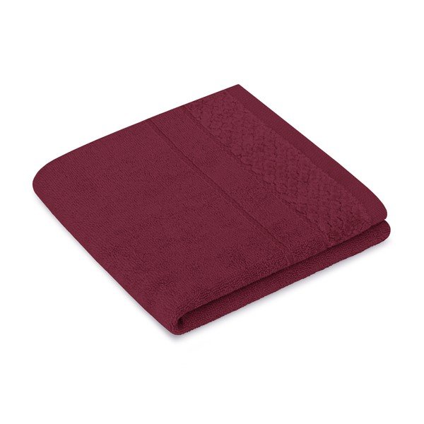 Czerwone bawełniane ręczniki zestaw 3 szt. frotte Rubrum – Restilo-image-2