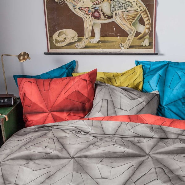 Czerwono-brązowa pościel Snurk Monogami, 140x200 cm-image-3