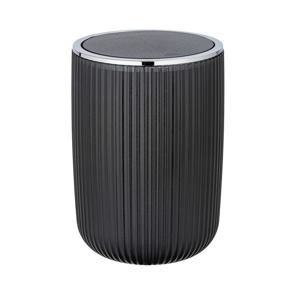 Czarny kosz na śmieci Wenko Acropoli, 5,5 l-image-1
