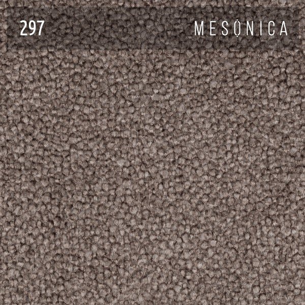 Jasnobrązowe tapicerowane łóżko dwuosobowe ze stelażem 140x200 cm Fioro – MESONICA-image-3
