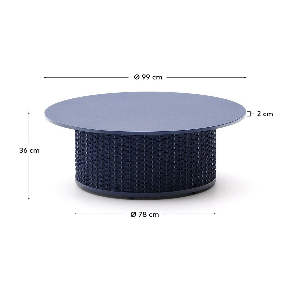 Metalowy okrągły stolik ogrodowy ø 99 cm Sedalis – Kave Home (zdjęcie 7)