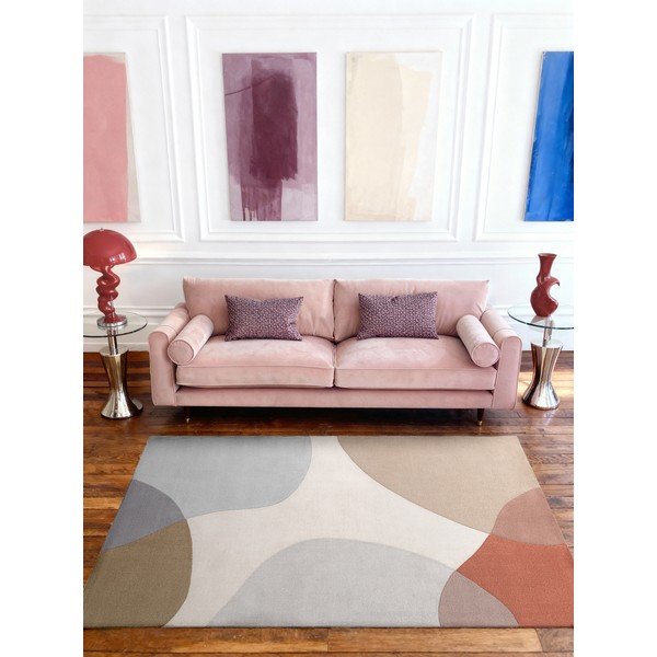 Beżowy wełniany dywan tkany ręcznie 160x230 cm Hackney Clarissa – Ted Baker-image-1