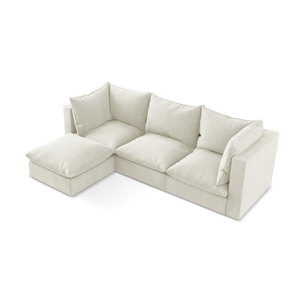 Beżowy narożnik (lewostronny/z szezlongiem) Manao – Makamii-image-2