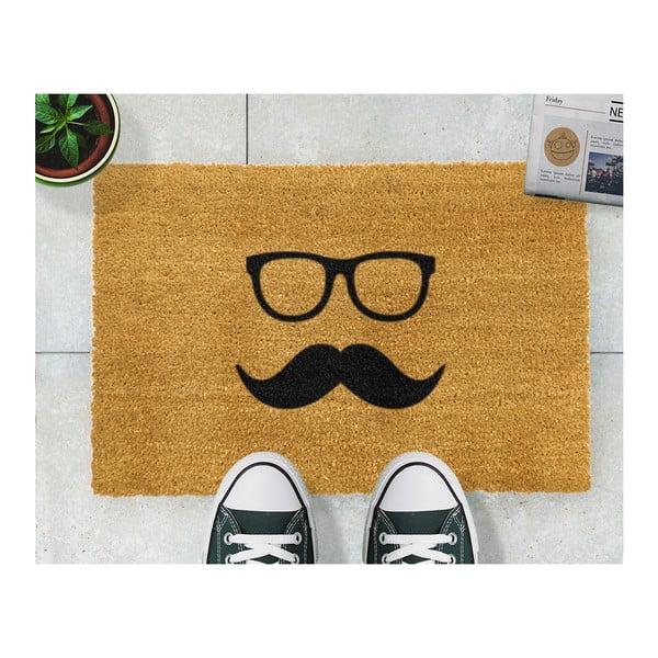 Wycieraczka Artsy Doormats Mustache & Glasses, 40x60 cm