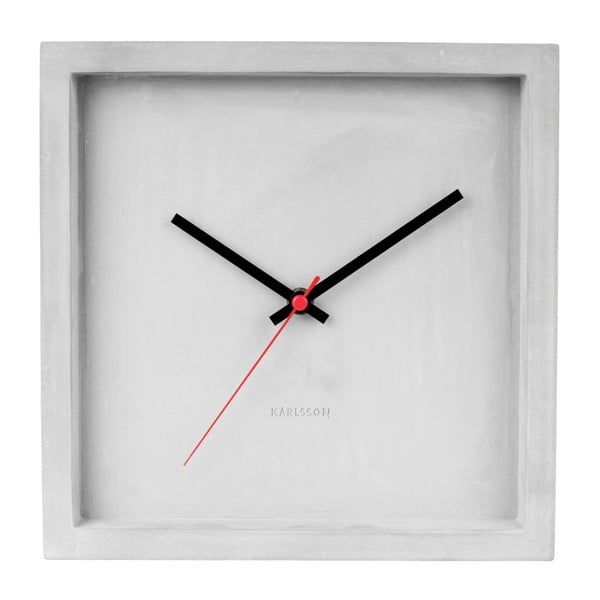 Betonowy zegar Karlsson Franky, szer. 25 cm