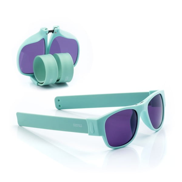 Turkusowo-fioletowe zwijane okulary przeciwsłoneczne InnovaGoods Sunfold PA3