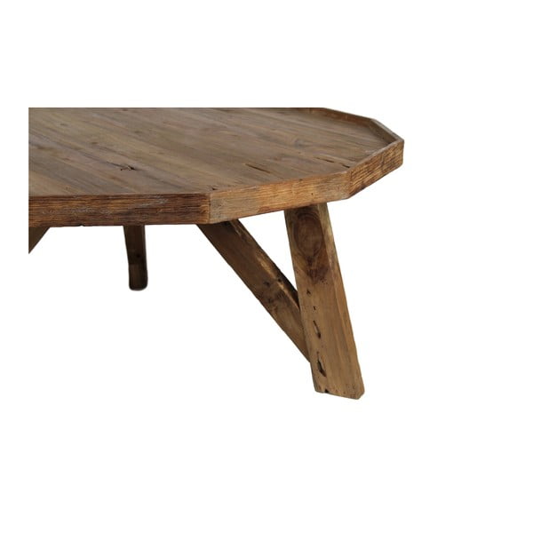 Stolik z drewna tekowego HSM Collection Diamond, Ø 90 cm-image-2