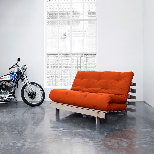 Sofa rozkładana Karup Roots Raw/Orange-image-3