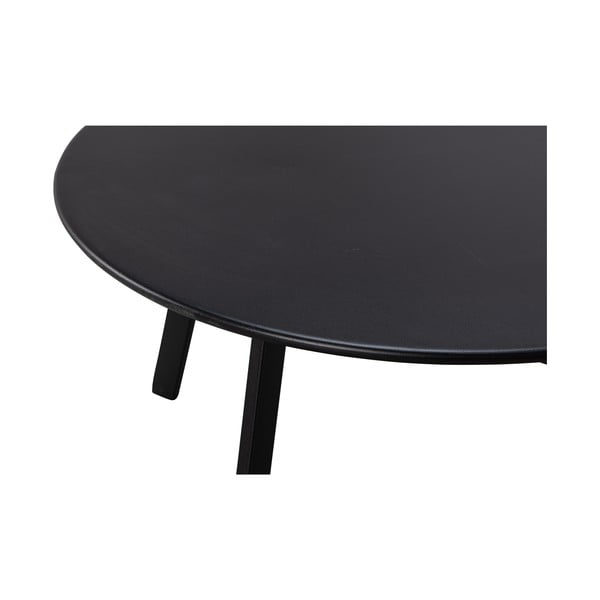Czarny stolik ogrodowy WOOOD Fer, ø 70 cm-image-2