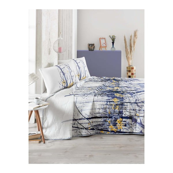 Narzuta na łóżko dwuosobowe z poszewkami na poduszki Autumn, 200x220 cm