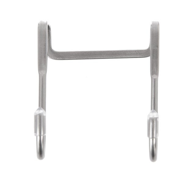 Wiszące haczyki zestaw 2 szt. ze stali nierdzewnej w kolorze srebra – Orion-image-2