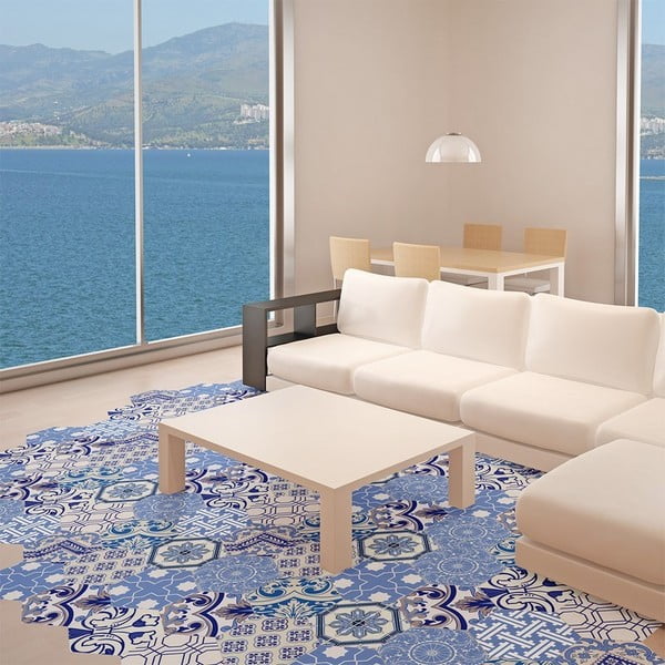 Komplet 10 wodoodpornych naklejek na podłogę Ambiance Ursulina, 20x18 cm-image-4