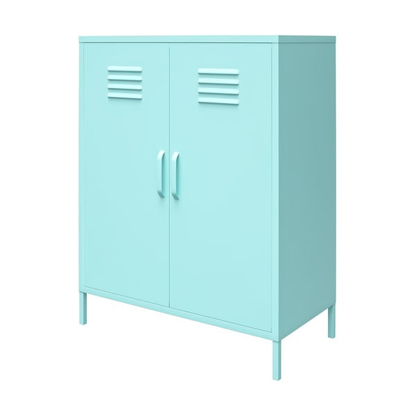 Jasnoniebieska metalowa szafka Novogratz Cache, 80x102 cm-image-2