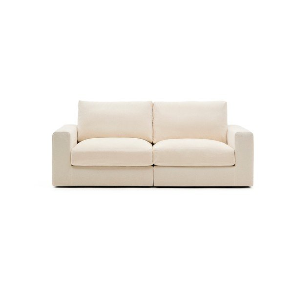 Beżowa sofa z tkaniny szenilowej 220 cm Alea – Kave Home