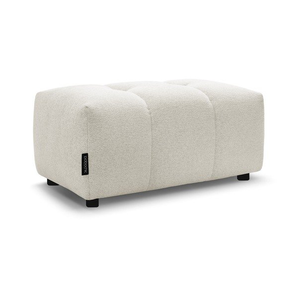 Biały podnóżek z tkaniny szenilowej Roxelane – Bobochic Paris-image-3