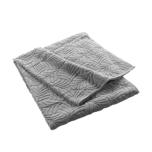 Szary bawełniany ręcznik kąpielowy frotte 90x150 cm Madeira – douceur d'intérieur