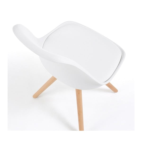 Białe krzesło z bukowymi nogami loomi.design Lumos-image-2