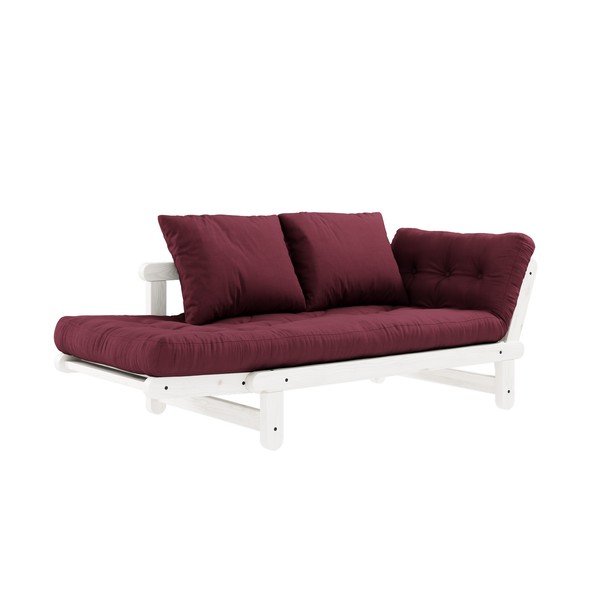 Sofa rozkładana Karup Design Beat White/Bordeaux-image-4