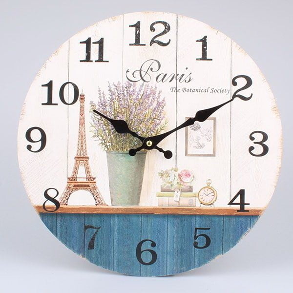 Drewniany zegar ścienny Dakls Francés
