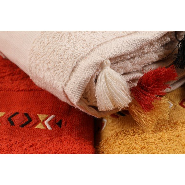 Bawełniane ręczniki frotte zestaw 3 szt. 50x90 cm Asorti – Foutastic-image-1