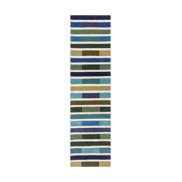 Zielony dywan wełniany 230x60 cm Piano – Flair Rugs