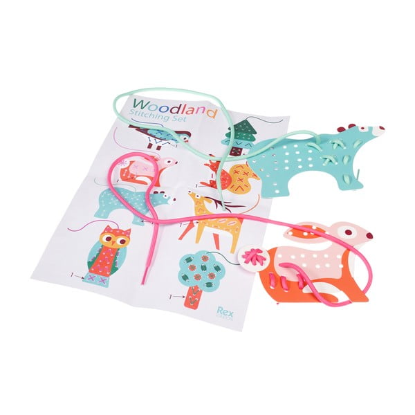 Zestaw kreatywny Stitching set Woodland – Rex London-image-4