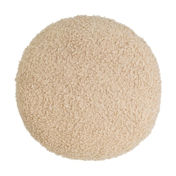 Poduszka dekoracyjna z materiału sherpa ø 40 cm Sherpa – Casa Selección