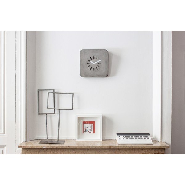 Betonowy zegar ścienny Lyon Béton Life In Progress-image-1