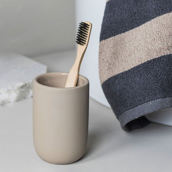 Kremowa ceramiczna szczotka do WC Lotus – Mette Ditmer Denmark-image-4