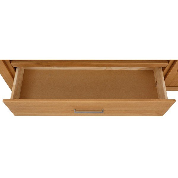 Szafka pod TV z drewna sosnowego w naturalnym kolorze 160x55 cm Celia – Støraa-image-3