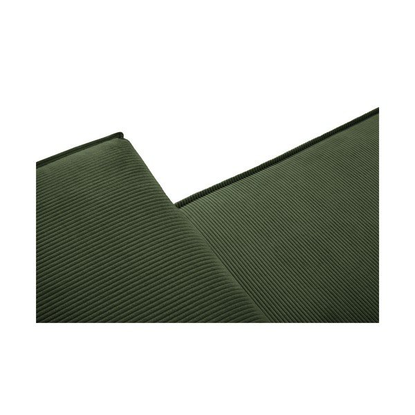 Zielona sztruksowa rozkładana sofa Mazzini Sofas Azalea-image-1