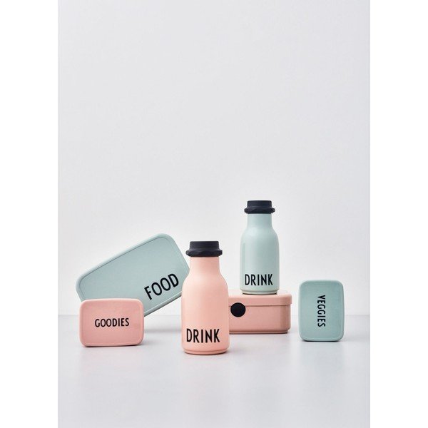 Różowa dziecięca butelka Design Letters Drink, 330 ml-image-3