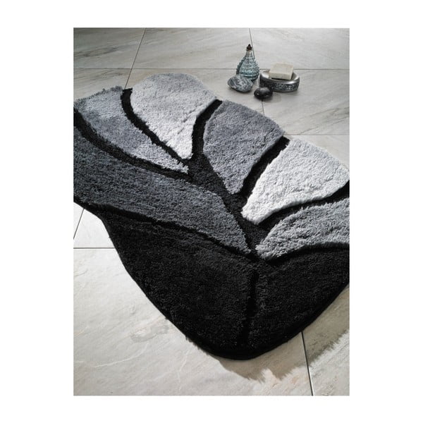 Czarny dywanik łazienkowy Confetti Bathmats Arsus, 70x120 cm