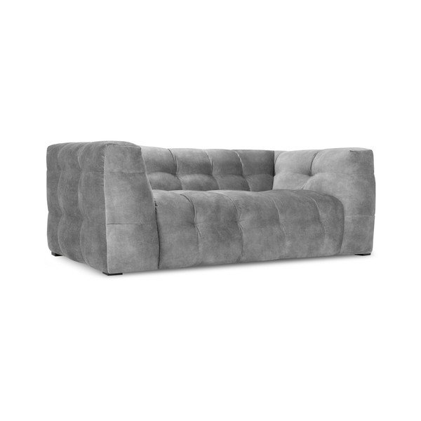Szara aksamitna sofa Windsor & Co Sofas Vesta, 208 cm-image-3