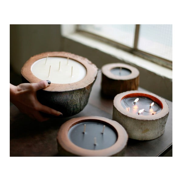 Palmowa świeczka Legno o zapachu białego piżma, 90 godzin palenia-image-2