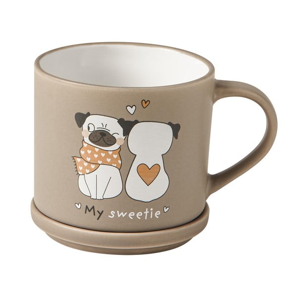 Beżowo-jasnobrązowe porcelanowe kubki zestaw 2 szt. 35 ml – Brandani-image-4