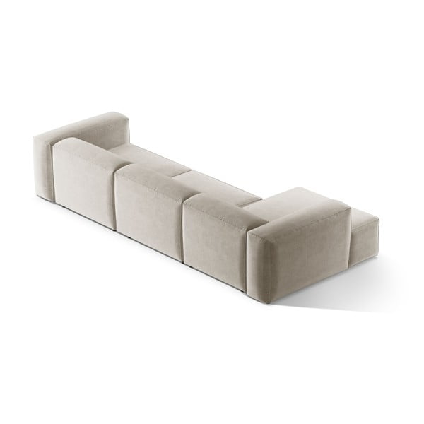 Beżowy narożnik (lewostronny/z szezlongiem) Bergamo – Cosmopolitan Design-image-4