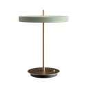Jasnozielona lampa stołowa LED ze ściemniaczem i metalowym kloszem (wysokość 41,5 cm) Asteria Table – UMAGE