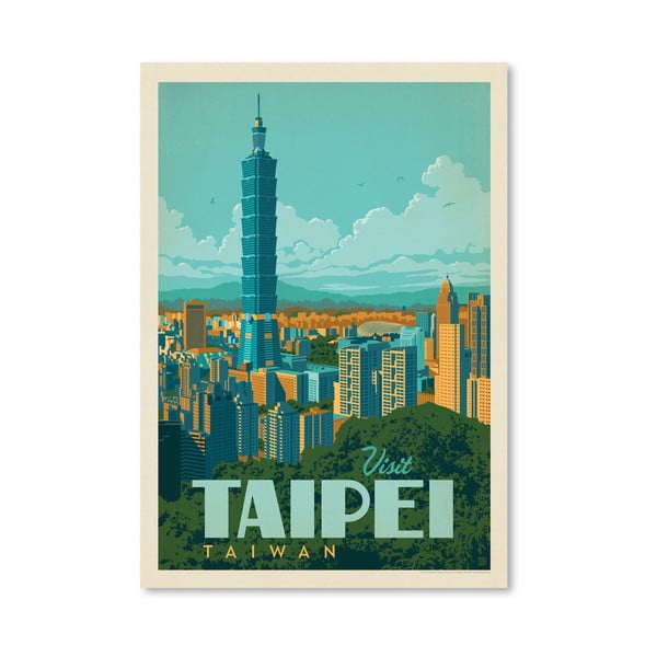Plakat Americanflat Taipei, 42x30 cm