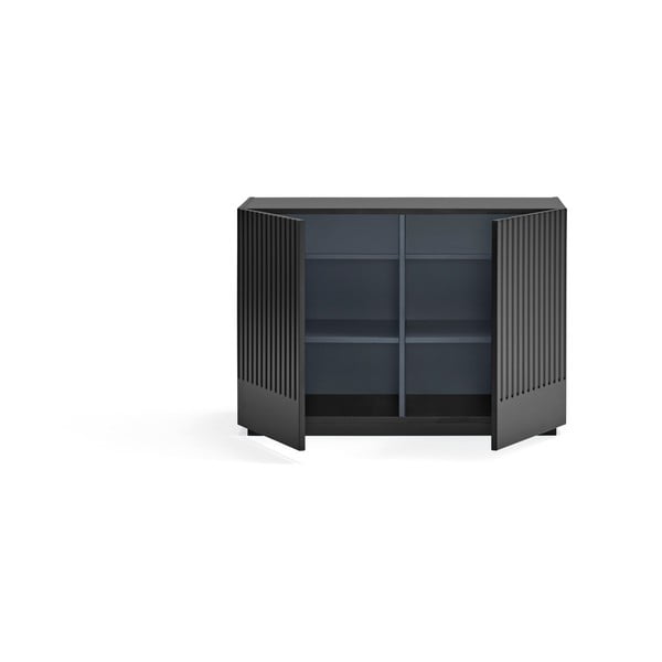 Czarna niska komoda 100x70 cm Doric – Teulat-image-2