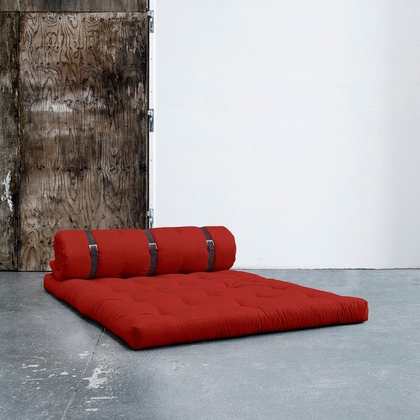 Sofa rozkładana z paskiem Karup Buckle Up Red-image-1