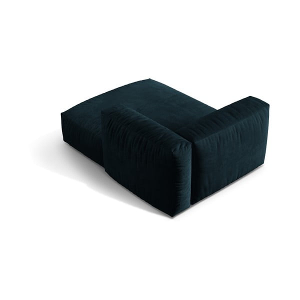 Ciemnoniebieski aksamitny moduł sofy (prawostronny) Martina – Micadoni -image-2