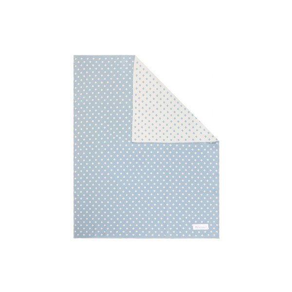 Niebiesko-biały bawełniany kocyk dziecięcy Kindsgut Dots, 80x100 cm-image-3