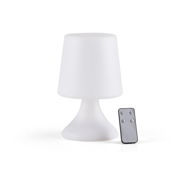 Biała lampa stołowa LED ze zdalnym sterowaniem (wysokość 25,5 cm) Midnat – Villa Collection
