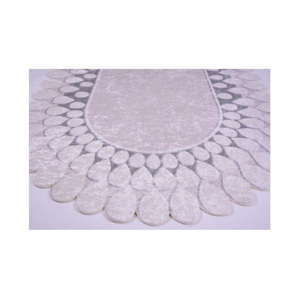 Szary dywan Vitauss Zinno Oval Gri, 80x120 cm-image-1