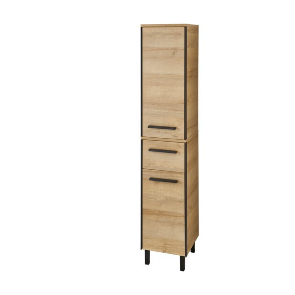 Wisząca szafka łazienkowa w dekorze dębu w naturalnym kolorze 70x30 cm Quickset 395 – Pelipal-image-4