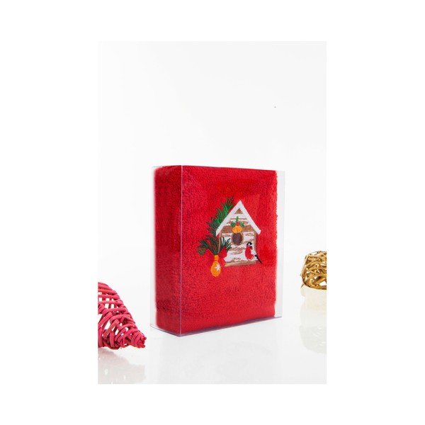 Ręcznik Christmas Chalet Red, 30x50 cm-image-2